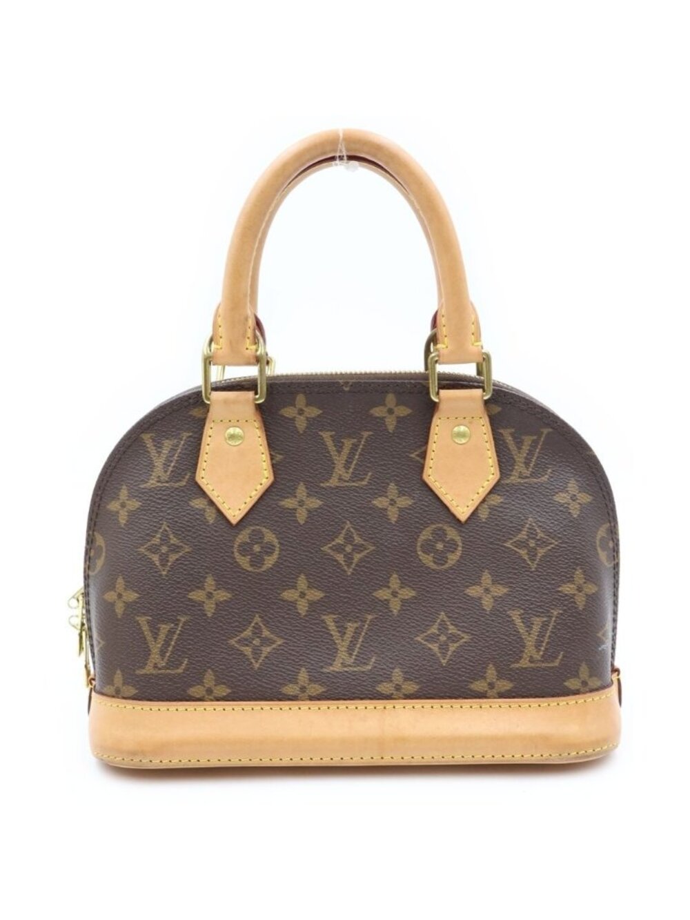 Louis Vuitton Monogram Alma BB Shoulder Bag Brown Leather